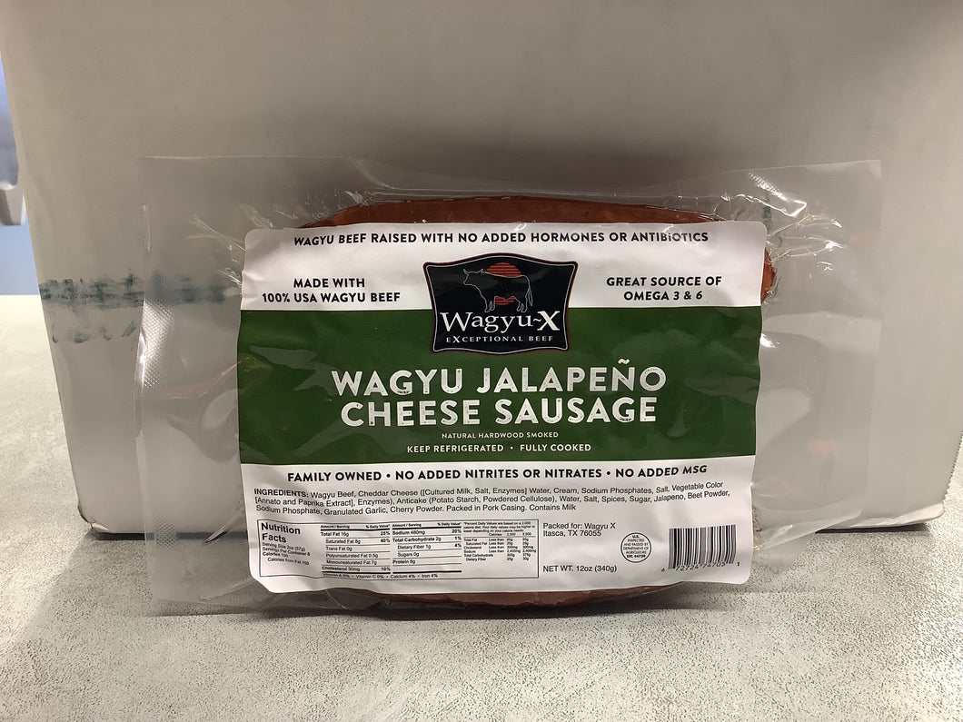 Wagyu Beef Jalapeño Cheese Sausage