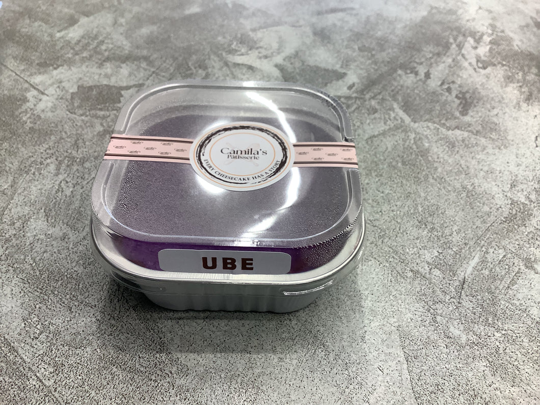 Small Ube Basque Cheesecake